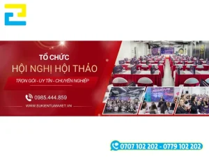 Mẫu 7: Phông nền được thiết kế đầy đủ những thông tin như: Tên hội nghị, tên đơn vị tổ chức hội nghị, ngày tháng, địa điểm tổ chức hội nghị,…