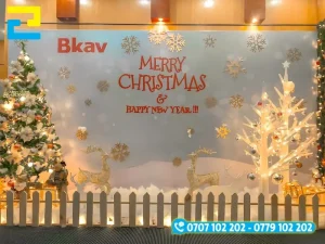 Chúng tôi hỗ trợ tư vấn để quý khách lựa chọn được loại mực cho phông nền Giáng Sinh, kích thước in,... phù hợp