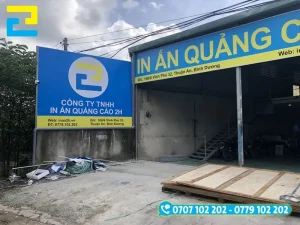 Công Ty In Ấn Quảng Cáo 2H in phông nền nhanh chóng cho khách hàng ở bất cứ đâu.