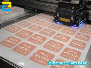 Công nghệ in UV tại In Ấn 2H bền màu, chống nước dán chai lọ nhựa
