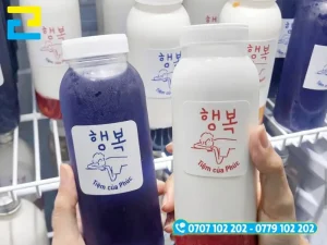 In tem nhãn chai lọ nhựa tại In Ấn 2H nhanh chóng, chuyên nghiệp