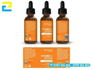 Mẫu decal nhựa sữa in chai thủy tinh serum sắc nét, chống nước, chống trầy
