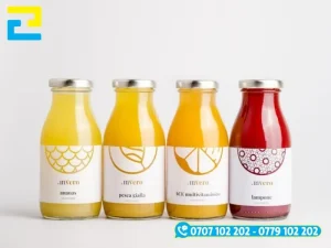 Tem nhãn in chai thủy tinh giúp sản phẩm dễ nhận diện và tăng tính thẩm mỹ