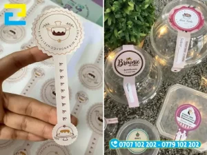 Decal nhựa sữa cắt bế sắc nét, không bị nứt viền
