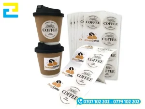 Decal nhựa sữa ứng dụng in tem, logo trà sữa, cà phê cho các cửa hàng Đà Nẵng