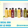 In Decal Dán Chai Nhựa, Ly Nhựa Lấy Nhanh, Kháng Nước 100%