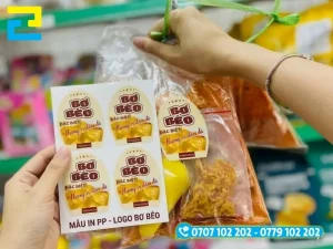 Decal PP ứng dụng in tem nhãn bánh tráng, nông sản và đặc sản tại Long An