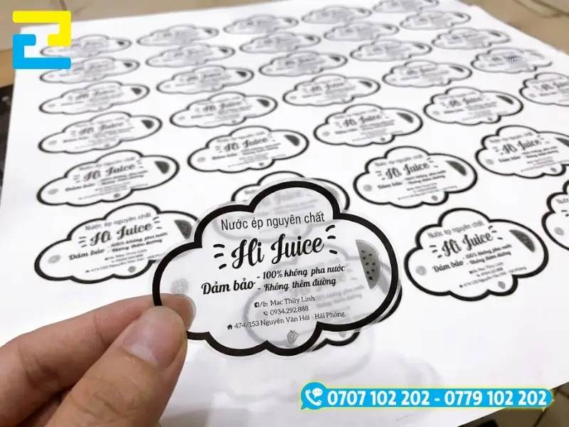 In Ấn 2H sở hữu hệ thống máy in UV decal chuyên dụng đáp ứng các đơn hàng in ấn kỹ thuật số chất lượng cao