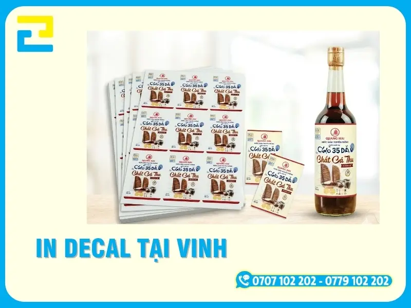 In Decal Tại Vinh, Nghệ An Giá Rẻ, Chuẩn Màu Thương Hiệu