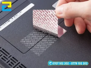 Decal tem vỡ xi bạc bóc ra sẽ không thể tái dán, phù hợp làm tem bảo hành cho máy móc, linh kiện tại các kho xưởng và khu công nghiệp Vũng Tàu