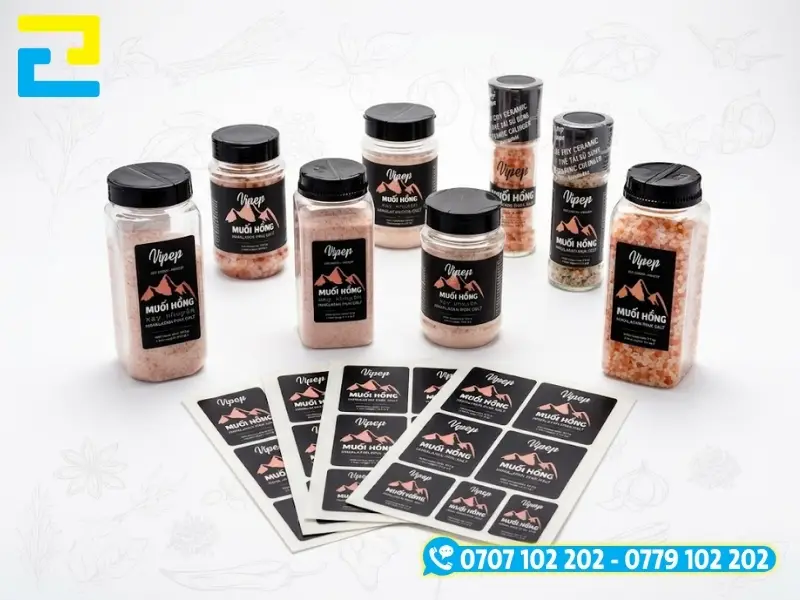 Xưởng In Ấn 2H in tem dán hộp chất lượng cao, hỗ trợ test file miễn phí và giao hàng siêu tốc nội thành TP.HCM