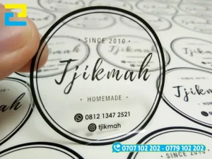 Decal trong suốt in tem nhãn Bình Dương cho ngành hàng mỹ phẩm, sản phẩm cao cấp