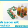 In Tem Nhãn Dán Chai Nước Ép Trái Cây, Chống Nước, Theo Yêu Cầu