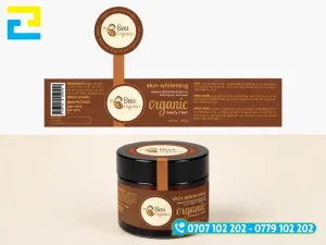 Mẫu tem nhãn decal sữa in dán trên chai lọ lên màu chuẩn, chống trầy