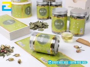 Decal sữa in trên chai lọ mật ong đơn giản, bám chắc trên bề mặt thủy tinh