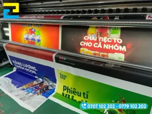 Hình ảnh in vải bạt 3P có độ bền màu lên tới 5 năm với độ sắc nét cao