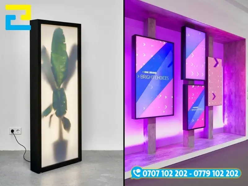 Phim mềm Backlit phù hợp với ứng dụng cần chịu lực tốt như làm hộp đèn quảng cáo và vách ngăn nghệ thuật