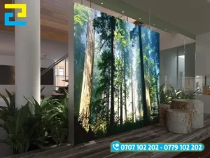 Vải 3P Đức in 1 mặt làm tranh điện trang trí nội thất với hình ảnh in UV chân thực