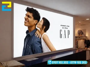 Hộp đèn vải 3P không khung mang lại hiệu ứng quảng cáo tràn viền sang trọng