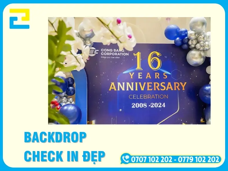 Báo Giá In Backdrop Check In Đẹp Cho Đám Cưới, Sự Kiện