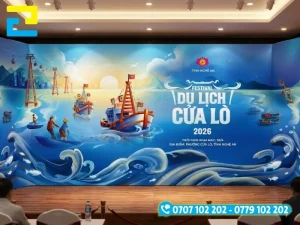 Đặt in backdrop tại những xưởng in uy tín, tối giản hoá thông tin trên backdrop, lựa chọn kích thước phù hợp,...