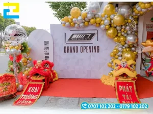 Backdrop Grand Opening nền trắng