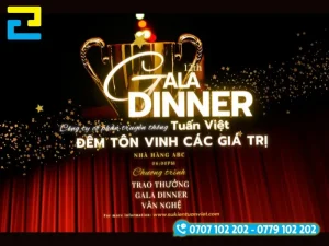 Backdrop tiệc gala dinner