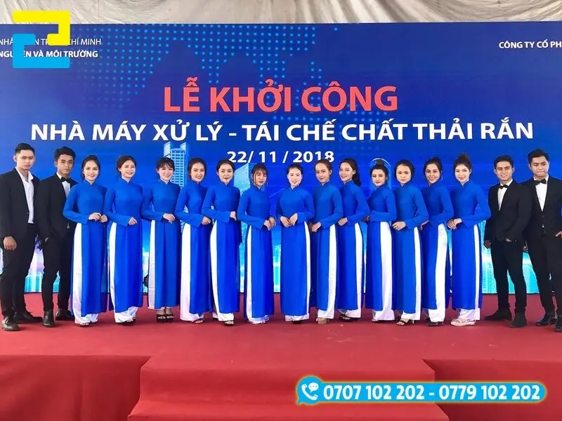 Backdrop check in được dùng để thể hiện chủ đề của sự kiện, thu hút sự chú ý của khách mời,...