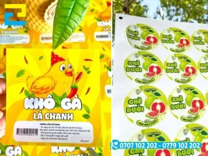 Mẫu bố cục tem nhãn hoàn thiện hiển thị đầy đủ thông tin định lượng, nguồn gốc xuất xứ theo đúng quy định pháp lý