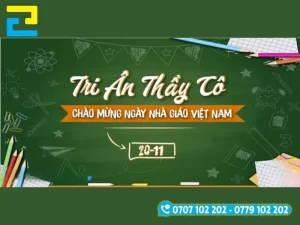 Phông nền ngày 20/11 với thông điệp