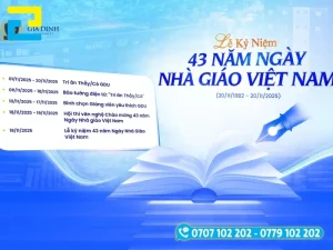 Lễ kỷ niệm 45 năm ngày nhà giáo Việt Nam, backdrop 20/11 hiện đại, phong cách