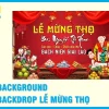 Chuyên In Background, Phông Nền Lễ Mừng Thọ