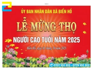 Mẫu thiết kế background, phông nền lễ mừng thọ đắc biệt