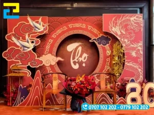 Các mẫu background, backdrop, phông nền lễ mừng thọ được sử dụng rất phổ biến hiện nay
