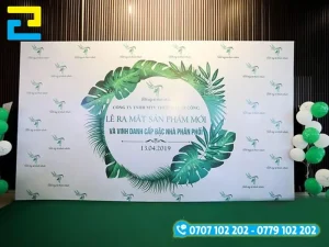 Sử dụng các tấm background, backdrop, phông nền sân khấu đẹp thể hiện tính chuyên nghiệp của ban tổ chức
