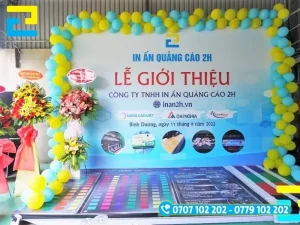 Kích thước phông nền sẽ cần căn cứ theo không gian sử dụng