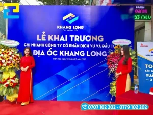 Background sân khấu nổi bật cho lễ khai trương