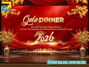 Mẫu thiết kế backgroound, phông nền sân khấu gala dinner