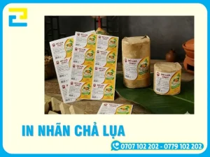 In Nhãn Chả Lụa Rẻ Đẹp, Chống Nước, Giao Liền TP.HCM