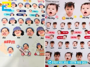 Quy trình đặt in nhãn hình baby