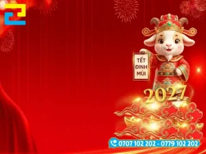Mẫu background, backdrop Tết Đinh Mùi 2027