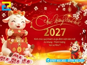 Mẫu background, backdrop Tết 2027
