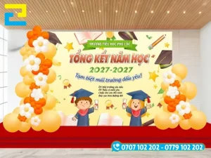 Với máy móc hiện đại các mẫu background tổng kết năm học sẽ được in nhanh chóng với chi phí rẻ