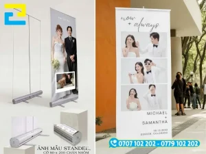 Ba kích thước thông dụng 60x160cm, 80x180cm và 80x200cm khi trưng bày tại sảnh