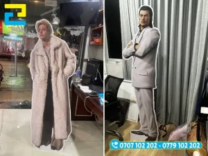 Ứng dụng thực tế của standee cutout tại các khu vực đón khách, gian hàng hội chợ và điểm chụp ảnh sự kiện
