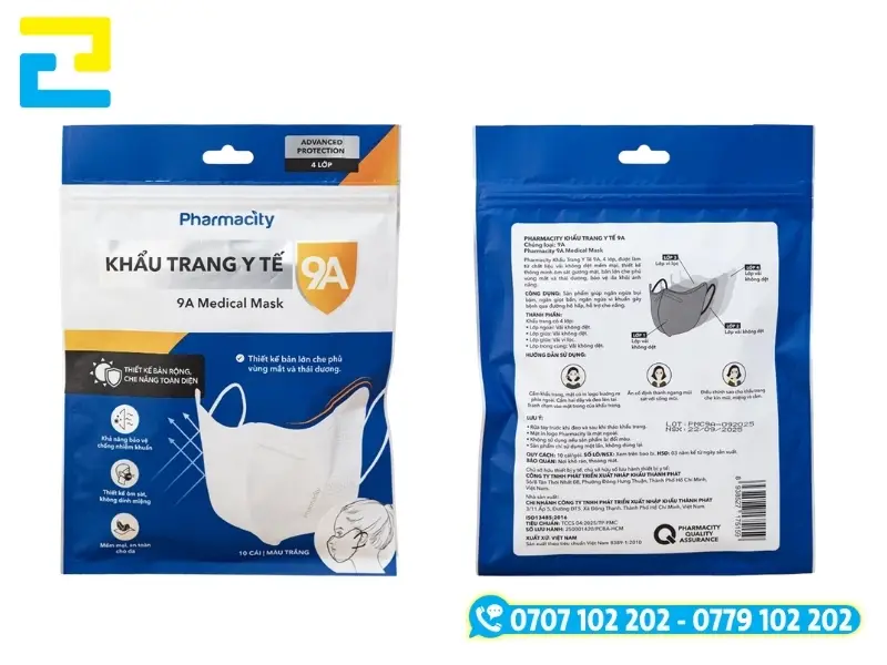 Trọn bộ ba loại chất liệu In tem nhãn khẩu trang cần thiết cho một hộp khẩu trang đạt chuẩn lưu hành