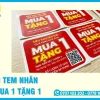 In Tem Nhãn Mua 1 Tặng 1, Khuyến Mãi, Giảm Giá