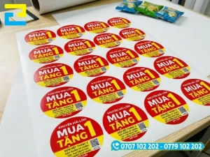 Quy trình đặt in tem nhãn mua 1 tặng 1 chuyên nghiệp tại In Ấn 2H