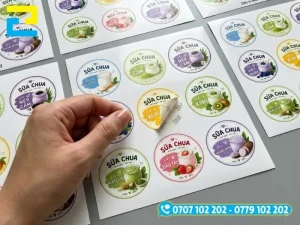 Lớp keo đặc chủng của tem decal 3M bám dính chắc chắn trong môi trường cấp đông sâu