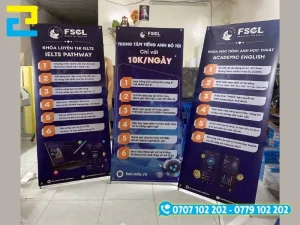 4 bước xử lý đơn hàng in standee từ khâu tiếp nhận file đến bàn giao thành phẩm tại 2H